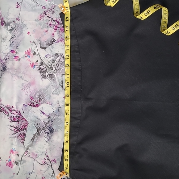 Linen Blend A Line Skirt w Embroidered Flower Details at Hem | Size 16P | NWOT - Picture 4 of 8